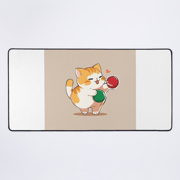 Item preview, A mischievous orange cat plays with a ball. designed and sold by GOTJIm.