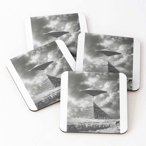 Item preview, Ancient Pyramid and UFO Encounter designed and sold by LocalsOnly74.