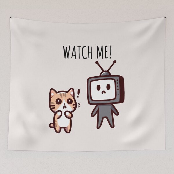 Item preview, Watch Tv Cat designed and sold by LemuellTrends.
