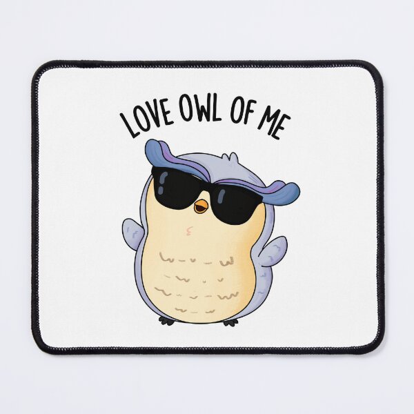 Item preview, Love Owl Of Me Funny Bird Pun  designed and sold by punnybone.