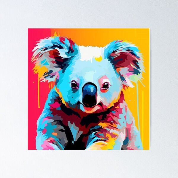 Item preview, Pop Art Style Happy Koala designed and sold by Amberjays.