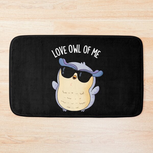 Item preview, Love Owl Of Me Funny Bird Pun (Dark BG) designed and sold by punnybone.