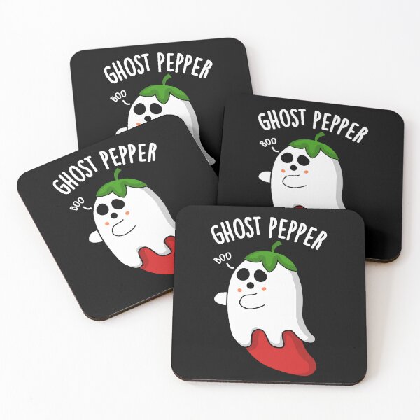 Item preview, Ghost Pepper Funny Chili Pun (Dark BG) designed and sold by punnybone.