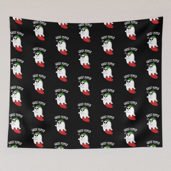 Item preview, Ghost Pepper Funny Chili Pun (Dark BG) designed and sold by punnybone.
