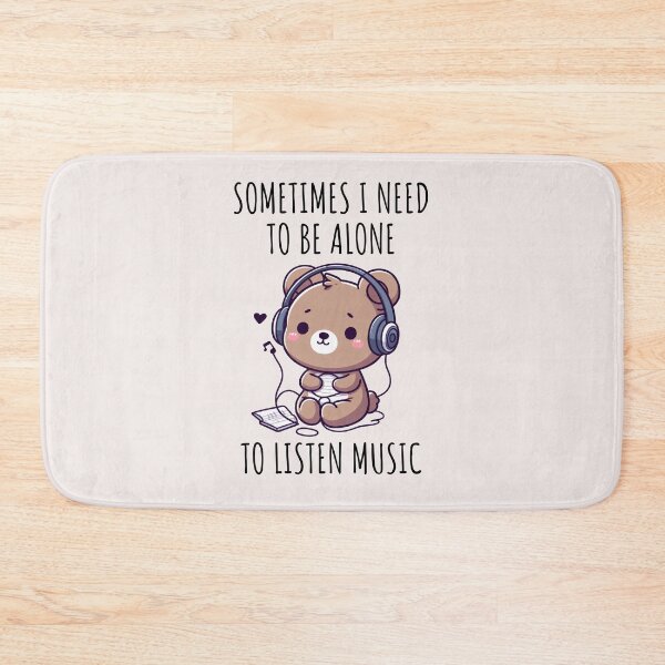 Item preview, Listening To Music Bear designed and sold by LemuellTrends.