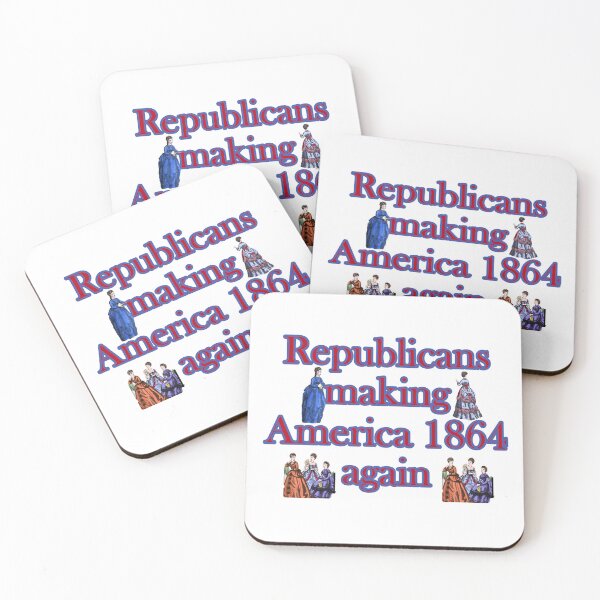 Item preview, Republicans making America 1864 again. Funny women of 1800's pro choice art. designed and sold by JoyOfHopeStore.