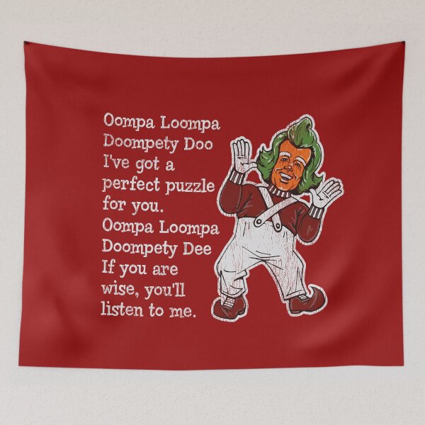 Item preview, Oompa Loopa Lyrics Worn Out designed and sold by Alema Art.