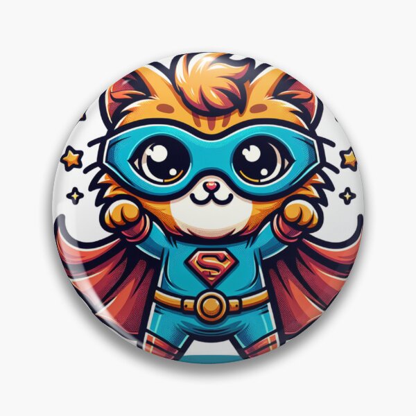 Item preview, Cute Superhero Cat designed and sold by PassionforLove.