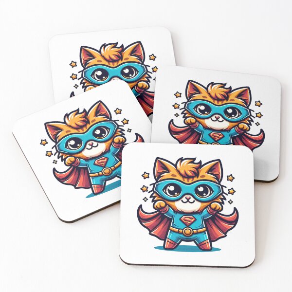 Item preview, Cute Superhero Cat designed and sold by PassionforLove.
