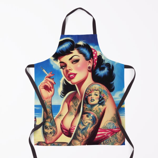 Item preview, Hot Tattooed Pin-up designed and sold by PulpVintage.