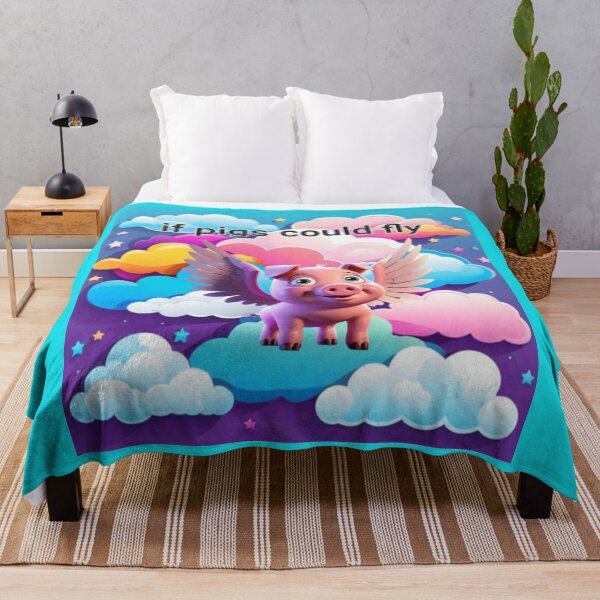 Item preview, Flying pig designed and sold by paintandwhisker.