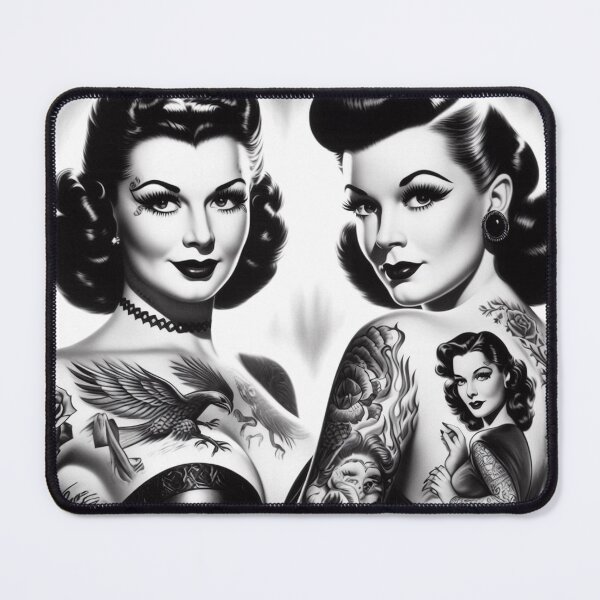 Item preview, Retro Glam Tattoo Pin-ups designed and sold by PulpVintage.