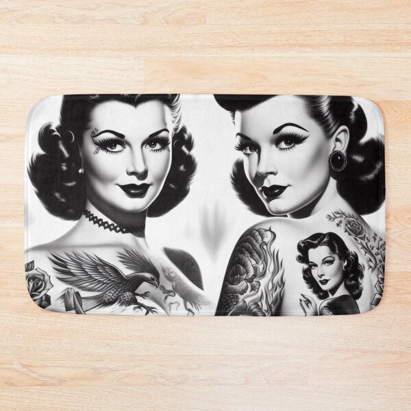 Item preview, Retro Glam Tattoo Pin-ups designed and sold by PulpVintage.