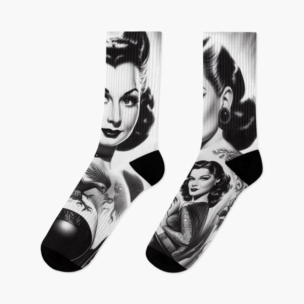 Item preview, Retro Glam Tattoo Pin-ups designed and sold by PulpVintage.