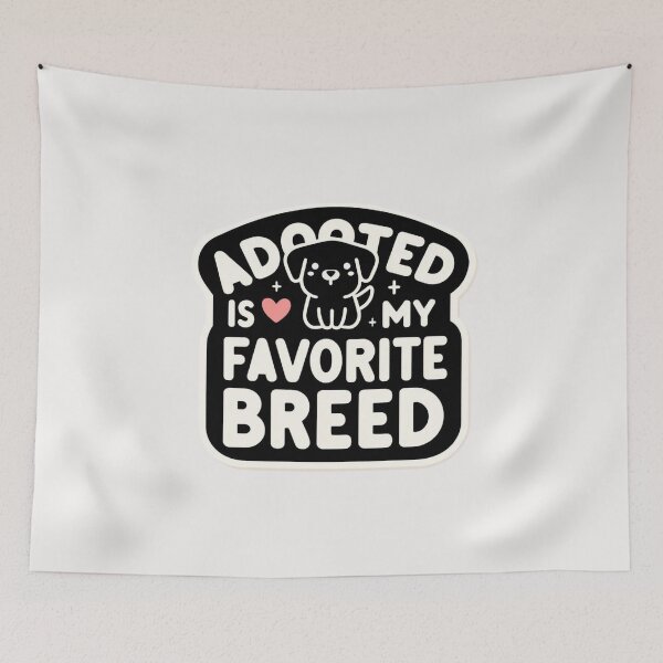 Item preview, adopted is my favorite breed designed and sold by creativechaster.