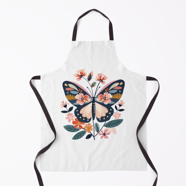 Artikelvorschau, Boho Aquarell Schmetterlinge Blumen bunt Schmetterling Flora Mot Frühling entworfen und verkauft von darunwan.