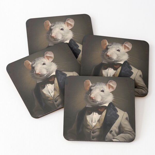 Item preview, Rat Portrait Art designed and sold by ConfettiSkyArt.