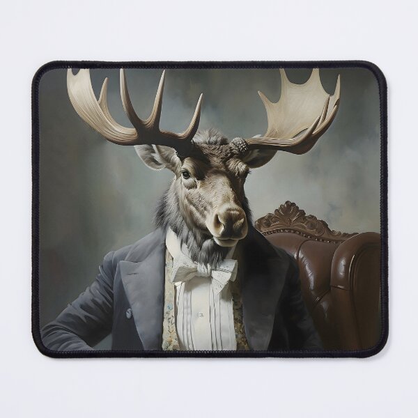 Item preview, Moose Portrait Art designed and sold by ConfettiSkyArt.