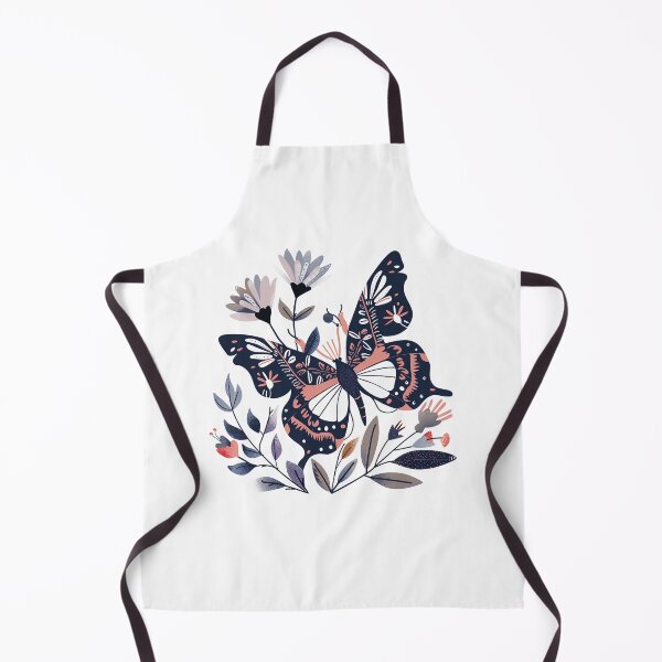 Artikelvorschau, Boho Vintage Aquarell Schmetterlinge Blumen bunt Schmetterling Flora Mot Frühling Sommer entworfen und verkauft von darunwan.