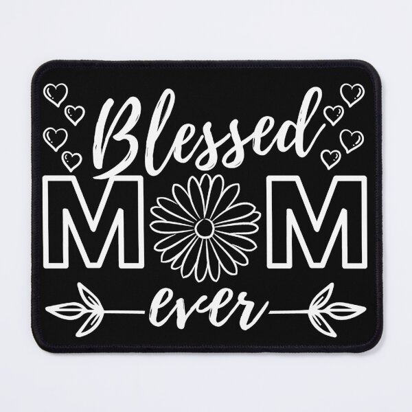Artikelvorschau, Gesegnete Mama aller Zeiten, weißes Design entworfen und verkauft von MoriaStore.