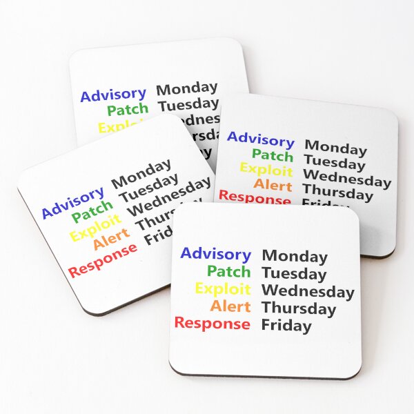 Item preview,  The Incident Response Workweek (Black) designed and sold by Hacktopus.