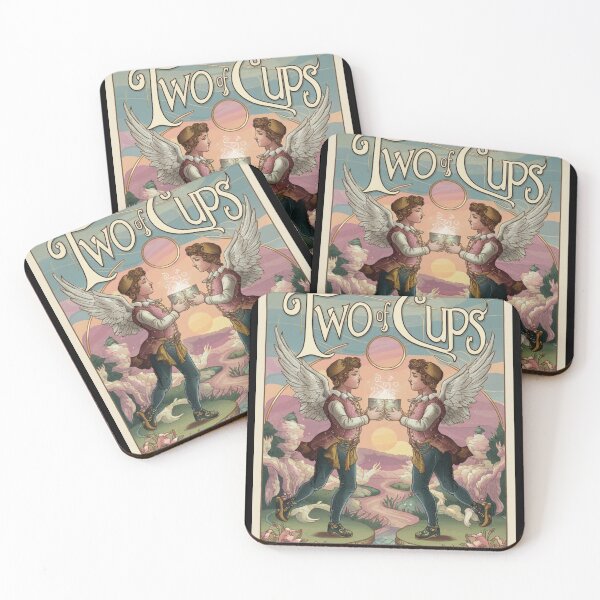 Item preview, Tarot Card - Two of Cups designed and sold by ZodiacWonders.
