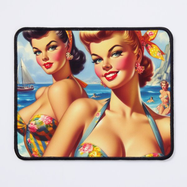 Artikelvorschau, Heiße Sommer-Pin-ups entworfen und verkauft von PulpVintage.