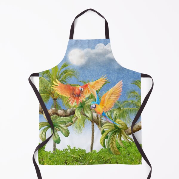 Item preview, Parrots in a Tropical Forest designed and sold by WhiteSoftPetals.