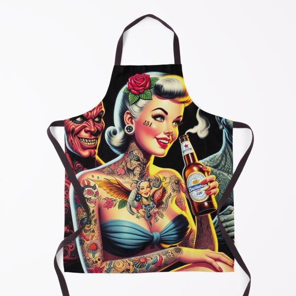 Item preview, Retro Beer Pin-up designed and sold by PulpVintage.