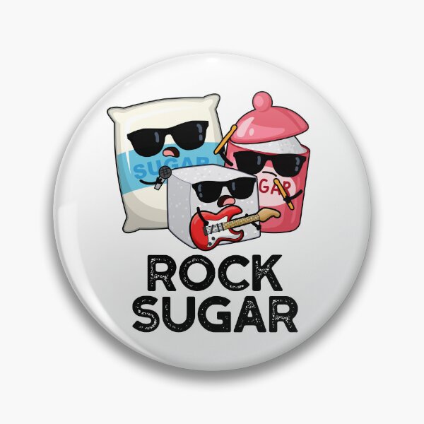 Item preview, Rock Sugar Funny Food Pun  designed and sold by punnybone.