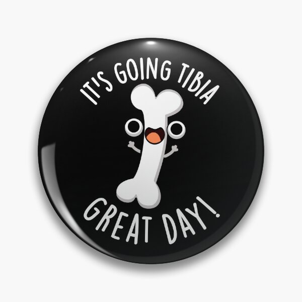 Item preview, It's Going Tibia Great Day Funny Bone Pun (Dark BG) designed and sold by punnybone.