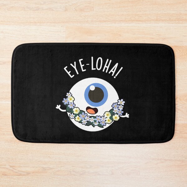 Item preview, Eye-loha Funny Eye Pun (Dark BG) designed and sold by punnybone.
