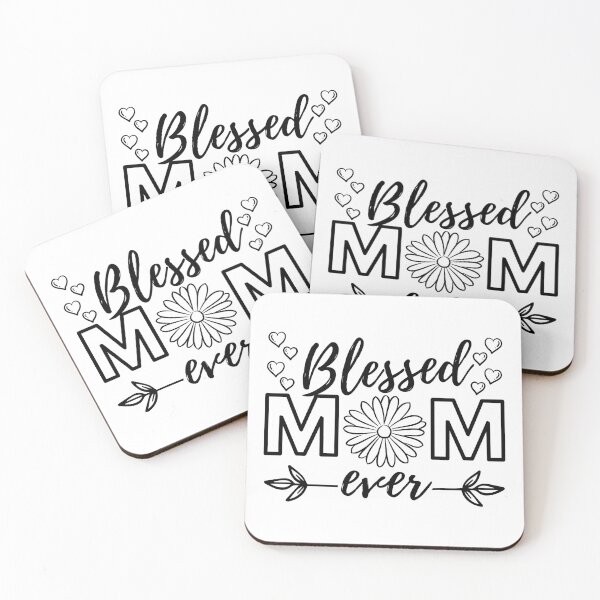 Artikelvorschau, Gesegnete Mama aller Zeiten, schwarzes Design entworfen und verkauft von MoriaStore.