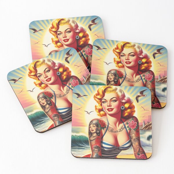 Item preview, Hot Blonde Pin-up designed and sold by PulpVintage.