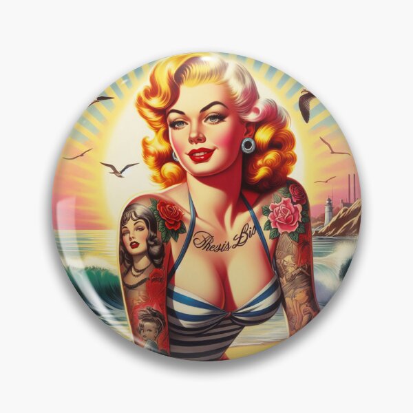 Item preview, Hot Blonde Pin-up designed and sold by PulpVintage.
