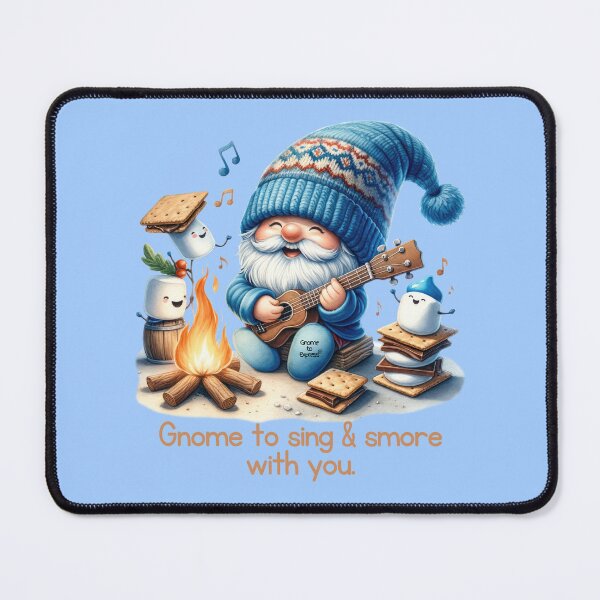 Item preview, Gnome to Sing and S’more With You | Cute Music and Marshmallows Design | Adorable Campfire Art designed and sold by Gnome to Express.