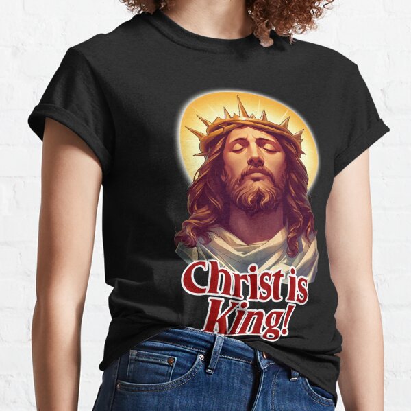 Item preview, Christ is King sticker - Religious Christian designed and sold by Mephisto696.