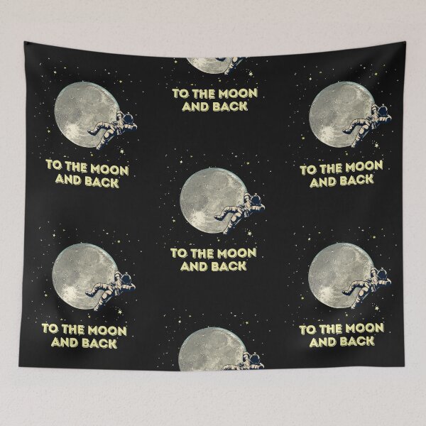 Item preview, TO THE MOON AND BACK designed and sold by SoulArtis.