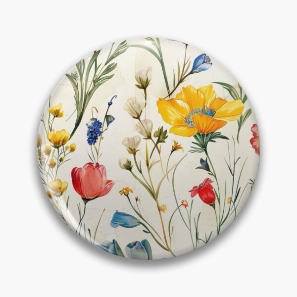 Item preview, Beautiful spring flowers print pattern designed and sold by HandCraftedArt.