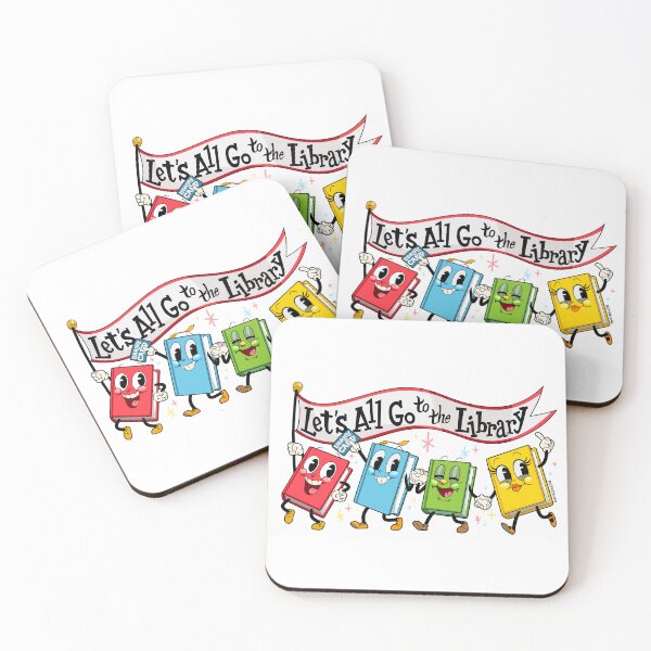 Item preview, Lets All Go to the Library ~ Marching Books designed and sold by ctkrstudio.