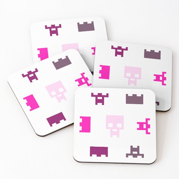 Item preview, Pink Pixel Skull Collection- Cool skull pattern designed and sold by EWNDesigns.