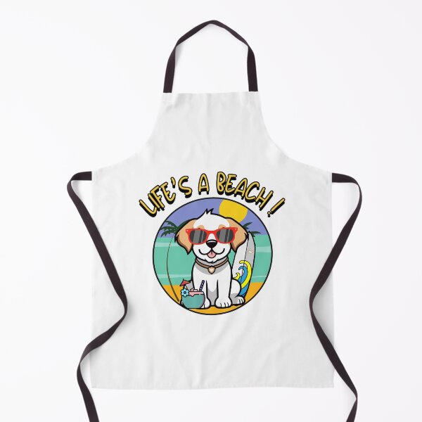 Item preview, Funny Happy Dog on the beach designed and sold by Pet Station.