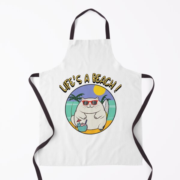 Item preview, Funny fat cat on the beach designed and sold by Pet Station.