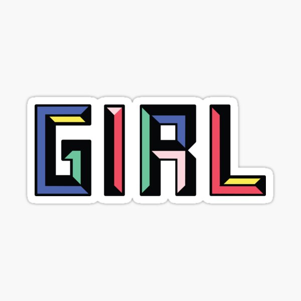 Girl Sticker