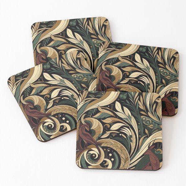 Item preview, Art Nouveau's Hidden Garden: Unveiling Nature's Elegance designed and sold by BobbyTee Merch.