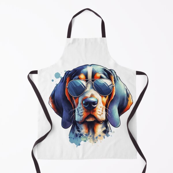 Item preview, Watercolor Bluetick Coonhound Wearing Sunglasses designed and sold by TheAnimalZ00.
