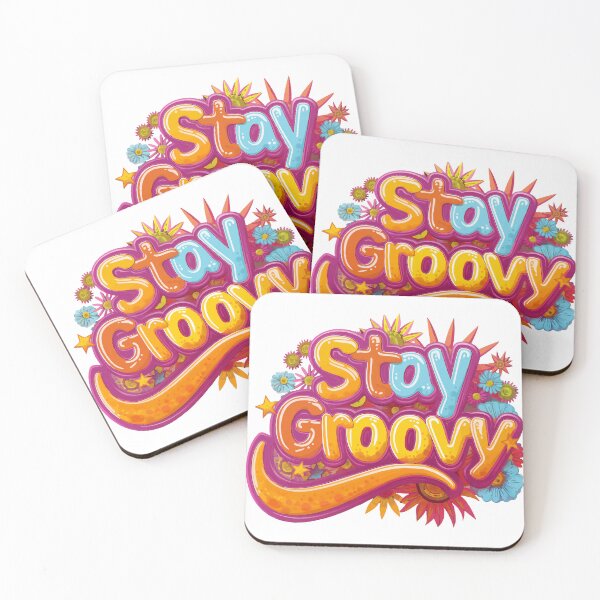 Artikelvorschau, Bleib Groovy Retro 70er Blumen Hippie Sticker entworfen und verkauft von Mephisto696.