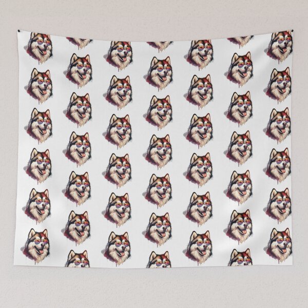 Item preview, Watercolor Alaskan Malamute Wearing Sunglasses designed and sold by TheAnimalZ00.