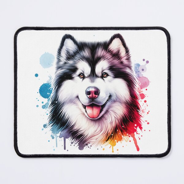 Item preview, Watercolor Alaskan Malamute  designed and sold by TheAnimalZ00.