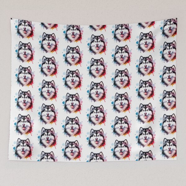 Item preview, Watercolor Alaskan Malamute  designed and sold by TheAnimalZ00.
